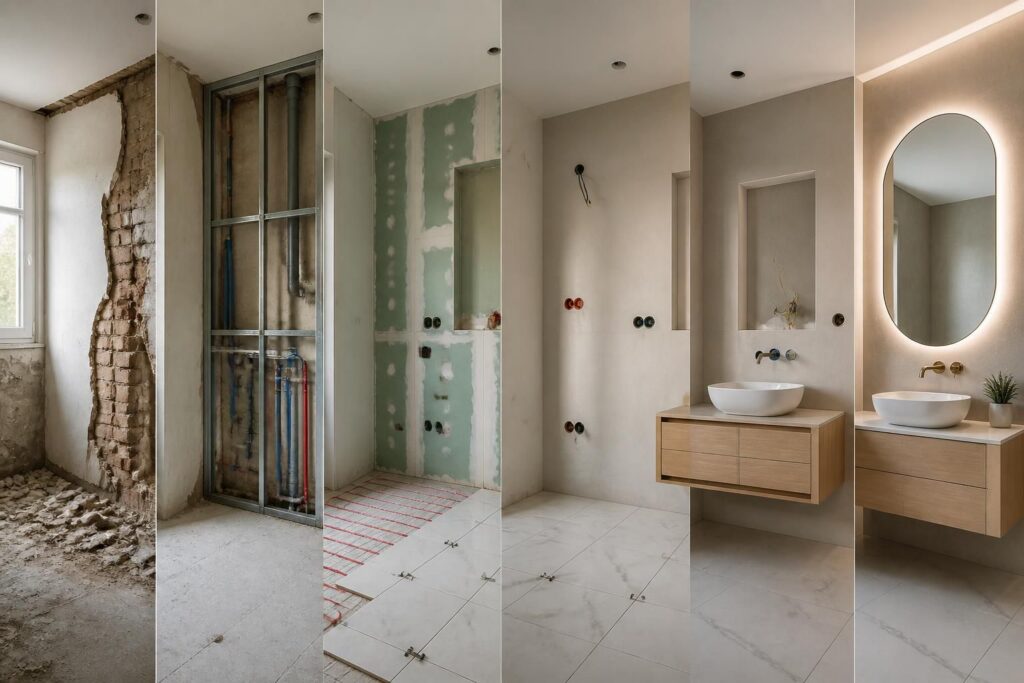 découvrez comment planifier efficacement l'ordre des travaux pour réussir la rénovation de votre salle de bain en toute sérénité.