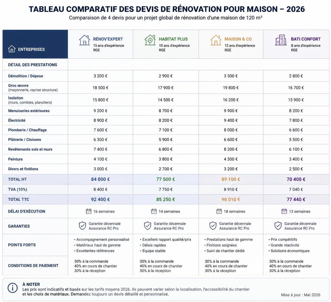 découvrez le coût moyen de la rénovation d'une maison au m² en 2026 et obtenez des conseils pour bien préparer votre budget travaux.