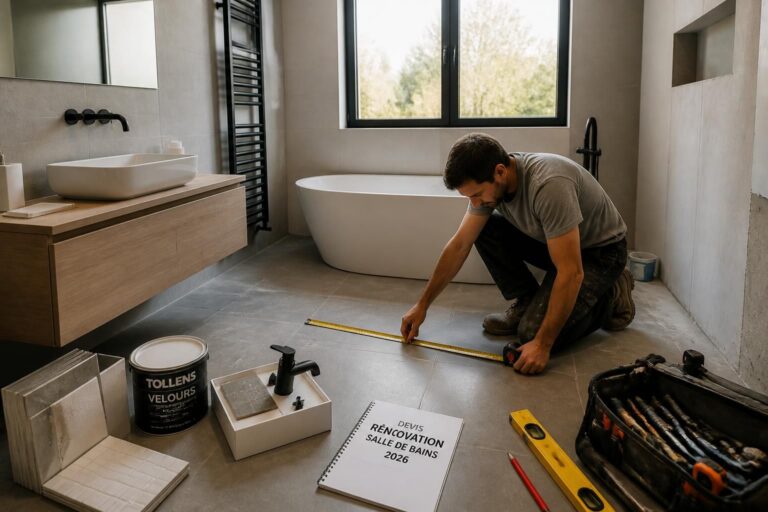 découvrez le prix moyen d'un devis pour la rénovation de salle de bains en 2026 et obtenez des conseils pour estimer votre budget avec précision.