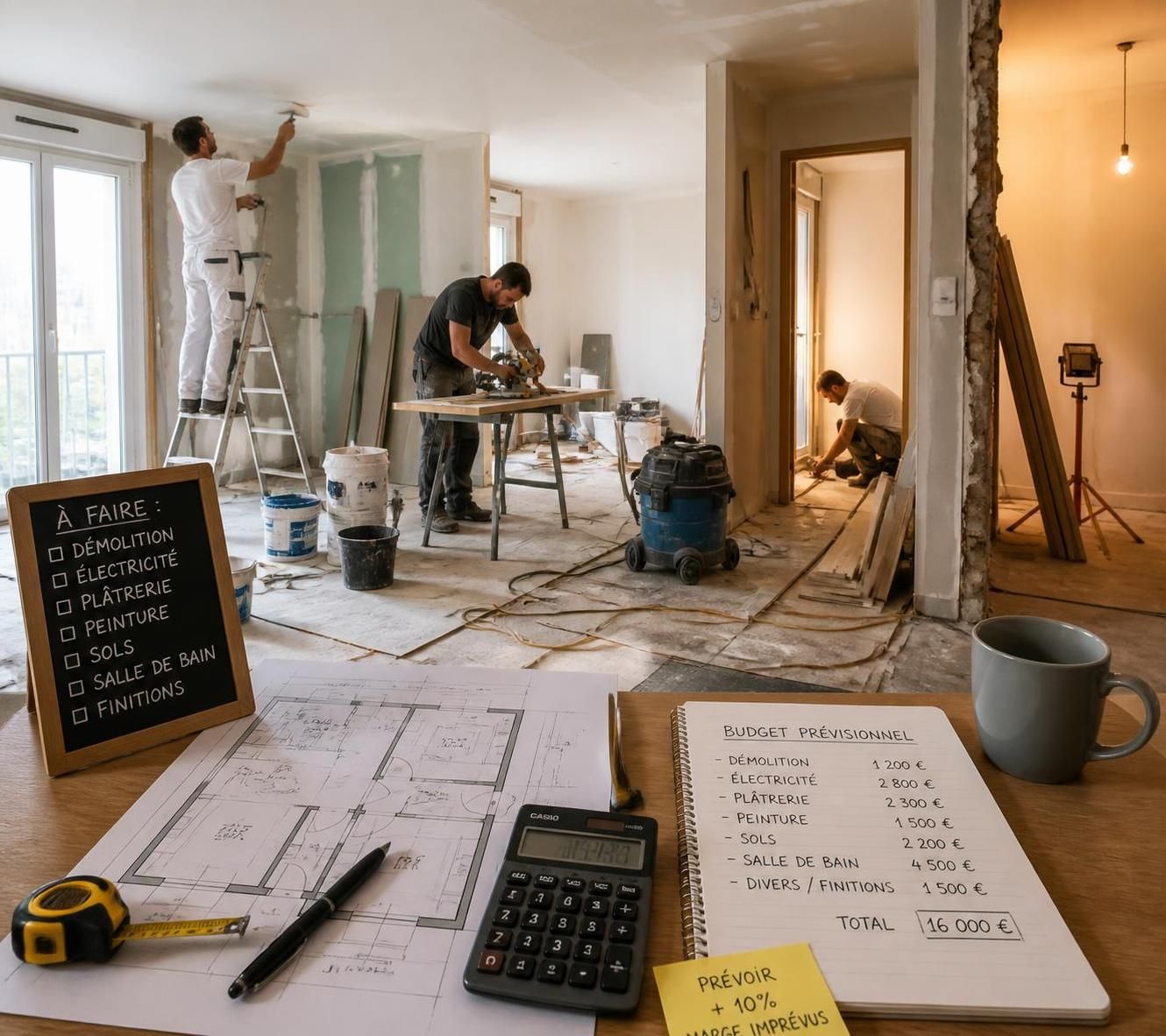 découvrez comment estimer efficacement les travaux de votre appartement et préparer un budget adapté pour éviter les mauvaises surprises.